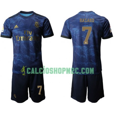 Real Madrid Eden Hazard 7 Bambino Maglia Trasferta 2019/2020 Manica Corta (+ Pantaloncini)